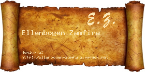 Ellenbogen Zamfira névjegykártya